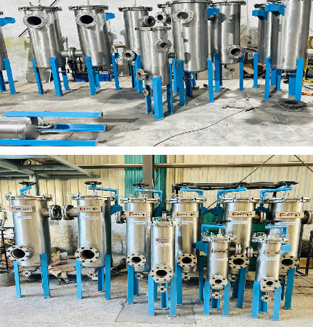 Filter For Electrolytic Degreasing Spray Pump Skid